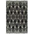 Product Image of Geometric Black, Linen, Silver (02) Area-Rugs