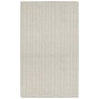 Kaleen Broadloom Cat Island Cream rug, hand-loomed, neutral hues, displayed in a cozy living room setting with wooden flooring.