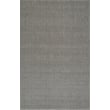 Gray Dalyn Monaco Sisal MC-300 Ash rug in a minimalist setting, showcasing its wool texture and hand-loomed craftsmanship.
