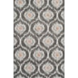 Product Image of Contemporary / Modern Pewter, Silver, Linen, Orange Area-Rugs