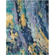 Product Image of Contemporary / Modern Nourison &middot; Prismatic &middot; PRS-09 &middot; Silver, Blue Area-Rugs