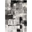 Product Image of Abstract Black, Medium Gray, Cream (PEI-1019) Area-Rugs