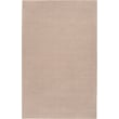 Livabliss Mystique Solid Taupe rug, hand-loomed wool, showcases a muted taupe color; adds elegance and warmth to any room setting.