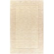 Livabliss Mystique Border Cream, Beige rug in wool, hand-loomed; features elegant cream and beige patterns, ideal for cozy settings.