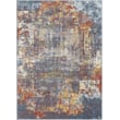 Product Image of Contemporary / Modern Teal, Sky, Orange (AKR-2315) Area-Rugs