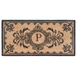 Product Image of Novelty / Seasonal Liora Manne &middot; Dwell &middot; Vine Initial Mat &middot; Black, Natural (9004-48P) Area-Rugs