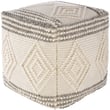 Product Image of Moroccan Charcoal, White (HGPF-003) Poufs