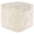 Product Image of Moroccan Livabliss &middot; Hygge Pouf &middot; 24522 &middot; White (HGPF-004) Poufs