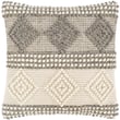 Product Image of Moroccan Charcoal, Ivory, White (HYG-001) Pillow