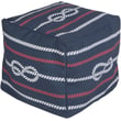 Product Image of Beach / Nautical Navy, Bright Red (POUF-273) Poufs