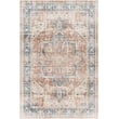 Livabliss Lavable Printed 16622 rug showcasing a blend of brown, blue, and white hues, ideal for adding warmth to a living space.