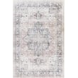 Livabliss Lavable Printed Rug LVB-2306 featuring a blend of white, blush, and grey tones, ideal for modern living room decor.