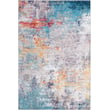 Product Image of Abstract Bright Orange, Teal, Cream (OLV-2307) Area-Rugs