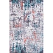 Product Image of Abstract Teal, Coral, Medium Grey (OLV-2314) Area-Rugs