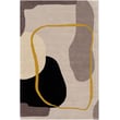 Product Image of Abstract Mustard, Ivory, Grey (QUN-2303) Area-Rugs