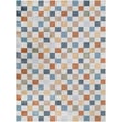 Product Image of Contemporary / Modern Oatmeal, Rust, Dark Blue (LLL-2338) Area-Rugs