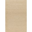 Handwoven Surya Bolton rug in light grey, camel, and beige displayed in a cozy living room setting showcasing its elegant design.