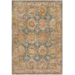 Livabliss Mona Lisa 32320 rug in vibrant blue, red, and mustard hues, showcasing intricate designs, ideal for modern interiors.