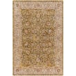 Livabliss Mona Lisa rug in olive, tan, and mustard tones, featuring intricate patterns, ideal for cozy living room or bedroom settings.