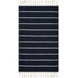 Product Image of Striped Jet Black, Ink, Light Silver (ODH-2310) Area-Rugs