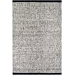 Surya Jadie 489335 rug in Light Grey, Pewter, and Onyx, showcases handwoven texture, adding elegance to a modern living space.