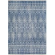 Frank Lloyd Wright Foundation x Livabliss rug in Ice Blue, Dark Blue, and White, featuring geometric patterns and modern design.