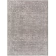Galey Alix x Livabliss Collins Avenue rug in medium grey, ivory, and olive, showcasing a modern pattern in a cozy, stylish setting.
