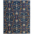 Capel Shakta Serapi Midnight Blue rug in a sophisticated hand-tufted design with rich blue tones, enhancing a modern living space.
