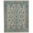 Capel Shakta Avondale rug in beige, blue, and green, showcasing a hand-tufted design, perfect for enhancing your living room decor.