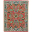 Capel Shakta Avondale rug in terracotta, blue, and brown, featuring a hand-tufted design, adds warmth and texture to any space.
