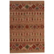 Capel Kindred Kilim Tan, Terracotta rug showcasing earthy tones in an elegant living room setting; features a woven, flatweave design.