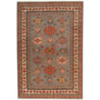 Capel Kindred Medallion rug in blue, terracotta, tan with intricate patterns, enhancing any room's decor with its vibrant colors.