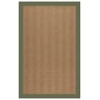 Capel Zelda Herringbone Green rug in Canvas Fern color with subtle patterns; made of Olefin, perfect for modern or traditional settings.