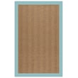 Capel Zelda Herringbone Light Blue rug, featuring a canvas aquatic color in an olefin weave, shown in a well-lit indoor setting.
