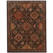 Capel Thrace Bahktiar Cocoa rug in rich brown and beige hues, complementing a cozy living room setting.