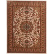 Capel Thrace Heriz Light Tan rug with intricate patterns in beige and blue tones. Perfect for cozy living spaces and traditional decor.