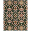 Capel Urda Keshan Pine rug, hand-tufted, featuring intricate green and earth-tone patterns, perfect for an elegant home setting.