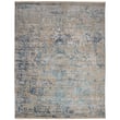 Capel Massa 1203 rug features a blend of green, blue, and tan hues, showcasing a hand-knotted construction for elegant home decor.