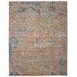 Capel Massa 1203 Multicolor rug in pink and blue, hand-knotted for a luxurious feel, perfect for adding vibrant color to any room.