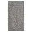 Capel Worcester Braided Grey rug featuring a mix of grey tones with a braided texture on a wooden floor for a cozy, rustic look.