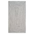 Capel Worcester Braided Grey and Ivory rug with a classic braided construction, featuring a subtle blend of neutral tones enhancing any room.