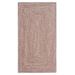 Capel Worcester Braided Red Ivory rug in a braided design, showcasing rich red, ivory tones in a cozy, classic setting.