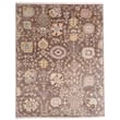 Hand-knotted Capel Carenton Newbury Tan rug showcasing an intricate pattern with earthy tones .