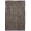 Grey hand-knotted Capel Glenwood Springs rug with intricate patterns, showcased on a hardwood floor in a modern living room setting.