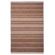 Capel Oxfordshire rug in terracotta and ivory, flat-woven design, displayed in a stylish living room setting with neutral tones.