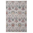 Capel Sanibel Ikat rug in ivory, tan, and green, featuring an Olefin material and intricate patterns, ideal for enhancing modern interiors.