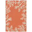 Product Image of Beach / Nautical Liora Manne &middot; Capri &middot; Coral Border &middot; Coral, Ivory (1620-17) Area-Rugs