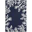 Product Image of Beach / Nautical Liora Manne &middot; Capri &middot; Coral Border &middot; Navy (1620-33) Area-Rugs