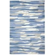 Liora Manne Capri Cloud Soft Blue rug, hand-tufted, showcasing a serene blend of soft blue and neutral hues, perfect for a cozy setting.