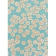 Liora Manne Capri Sea Biscuit Seafoam area rug, hand-tufted with an intricate sea-inspired design, featuring soft blue and beige tones.